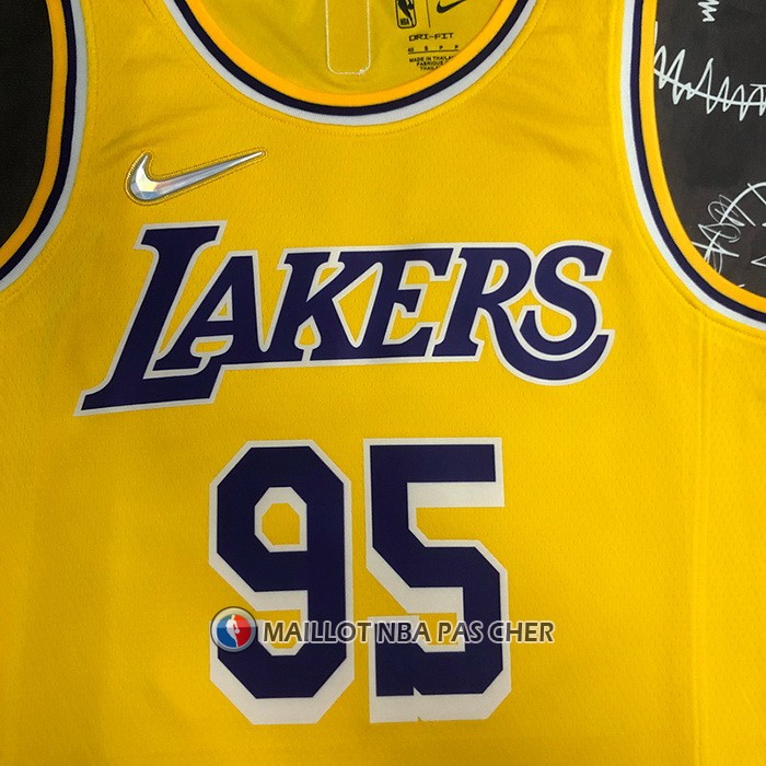 Maillot Los Angeles Lakers Juan Toscano-Anderson NO 95 75th Anniversary Icon 2021-22 Jaune